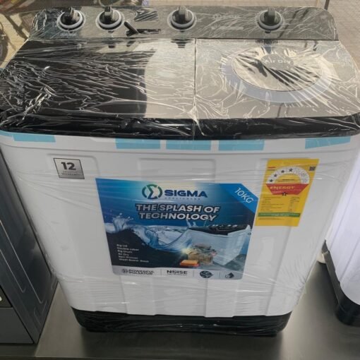 Sigma SWM-TT100 10Kg Twin Tub Semi-Automatic Washing Machine