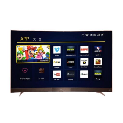 TCL LED55P3CUS 55" Smart Android Curved UHD Digital Satellite TV