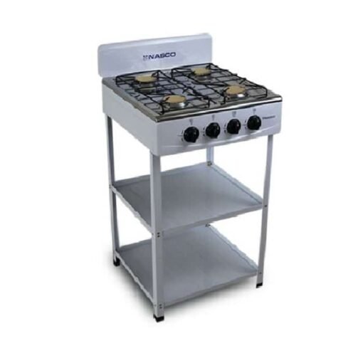 Nasco NASGS-K4BSS-S 4Burner Gas Stove with Stand