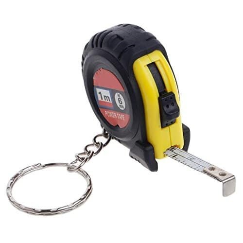 Mini Keychain Tape Measure 1m/3ft - Great for Construction Projects