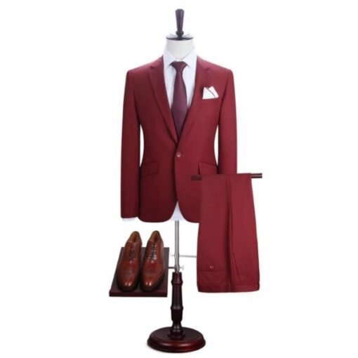 Generic Men's Fashion Slim Suit - Red