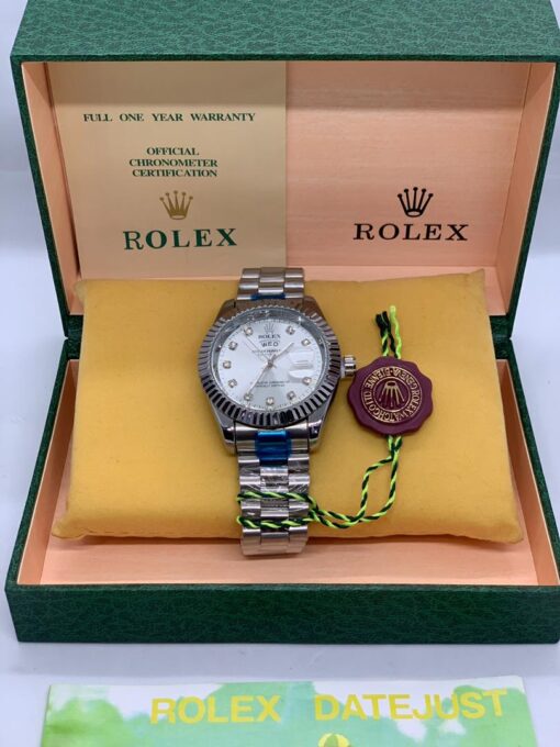 Rolex Datejust Replica Watch for Her - Stainless Steel Strap