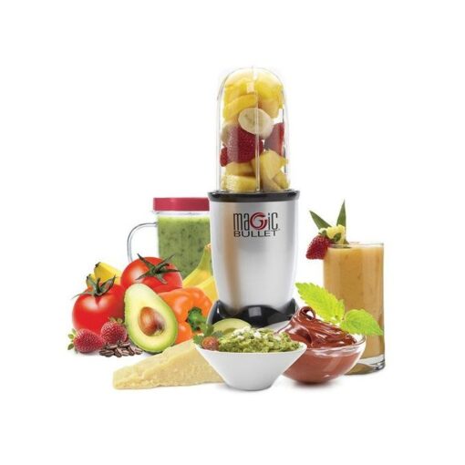 Magic Bullet UK - MultiPurpose High-Speed Juicer Blender & Food Processor - 21pcs Silver