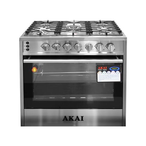 AKAI GC051A8060S 5Burner 80X60 Freestanding Cooker with Oven & Grill