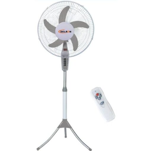 Delron DSF-44R 16 Inch Standing Fan with Remote 2-in-1