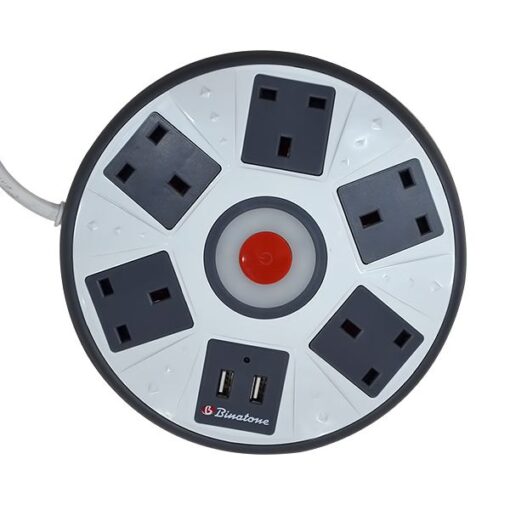 Binatone PEC501D Extension Socket - Round