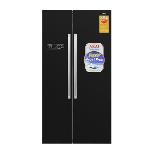 AKAI RF077AB562SS 521L Side-By-Side Refrigerator Black