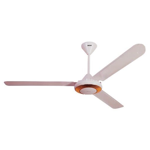 AKAI EF096A5662 56" Decorative Ceiling Fan with Gold Design - Long Blade