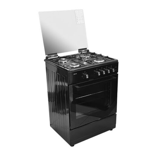 AKAI GC063A-5555B 4Burner 55X55 Freestanding Cooker with Oven, Grill & Rotisserie