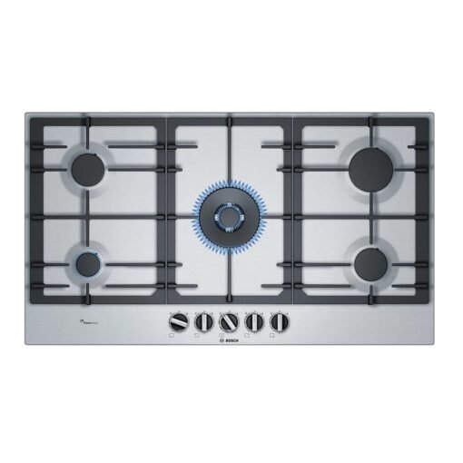 Bosch PCR9A5B90 Serie | 6 Gas Hob 90 cm 5-Burner Stainless Steel