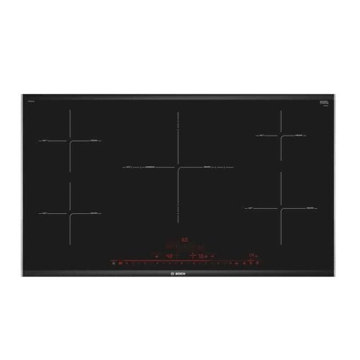 Bosch PIV975DC1E Series 8 Induction Hob 90 cm Black, Surface Mount with Frame