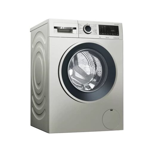 Bosch WGA144XVKE Series 4 Washing Machine, Frontloader Fullsize 9 kg 1400 rpm, Silver Inox