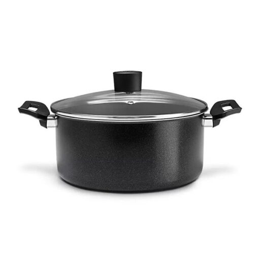 Brinox 122145 Casserole Nonstick with Lid 22cm - Black