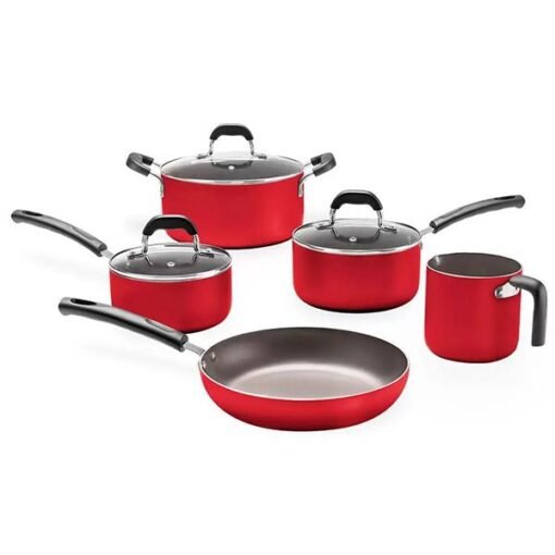 Brinox Saffron Line 5Pcs Nonstick Cookware Red - 122134