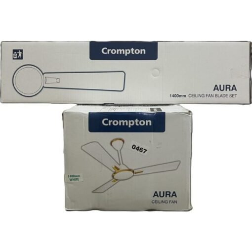 Crompton Aura Ceiling Fan - Long Blade - White