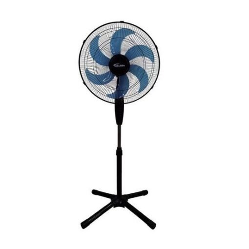 Delron 18 Inch Cross Base Basket Type Standing Fan (18SB) 2PC- Black