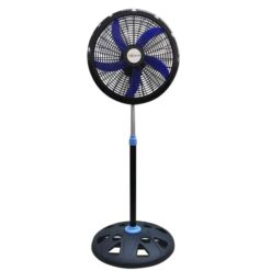 Delron 18 Inch 6 Blade Standing Fan (DSF-18DB ) 2-in-1, Black