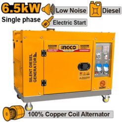 Ingco GSE50003 Silent Diesel Generator 6.5kw Single Phase