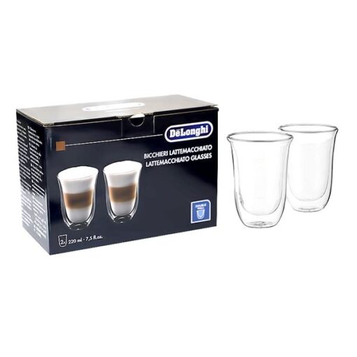 Delonghi DLSC312 Latte Macchiato DL Glass 2-Pieces Set - 135035