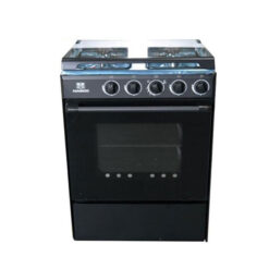 Nasco NASGC-SNIPER50B-G 4 Burner Gas Cooker with Oven & Grill - Black