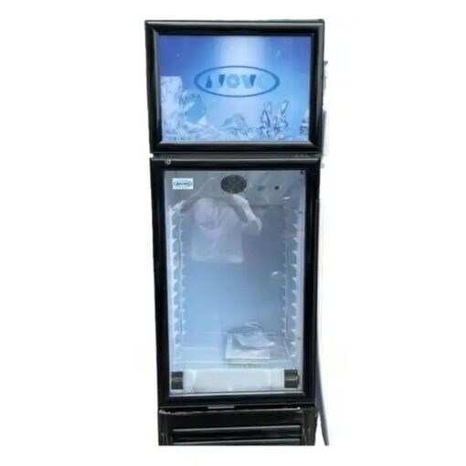 Novo 277L Double Door Top Freezer Display Fridge NV-300SWF