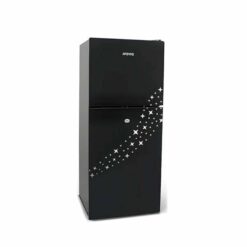 Novo NV-120GF 76L Double Door Top Freezer Fridge with Glass Finish