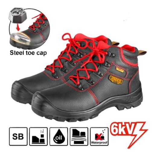 Ingco SSH07IDSB Safety Boots - Black