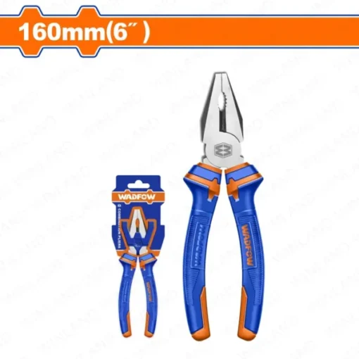 Wadfow WPL1C06 Combination Pliers with Two Color Handle - 6"