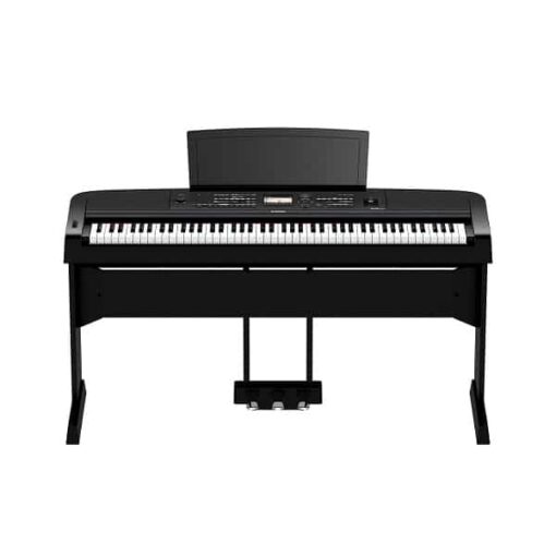 Yamaha DGX670BY2 Compact 88-Key Portable Grand Piano with Stand & Adaptor - Black