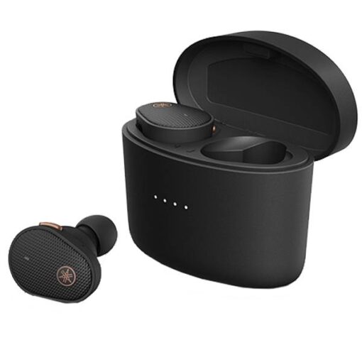 Yamaha TW-E5B True Wireless Earbuds Earphones with Charging Case, Gaming Mode and Ambient Sound