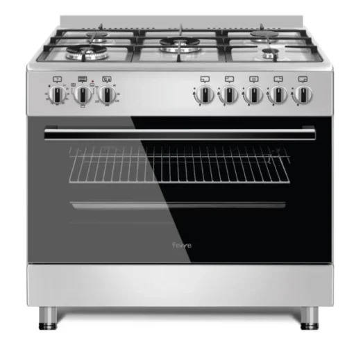 Ferre 90x60cm 5-Burner Freestanding Gas Cooker with Oven