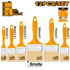 Ingco CHPTB78601201 12-Pcs Paint Brush Set - P6C36