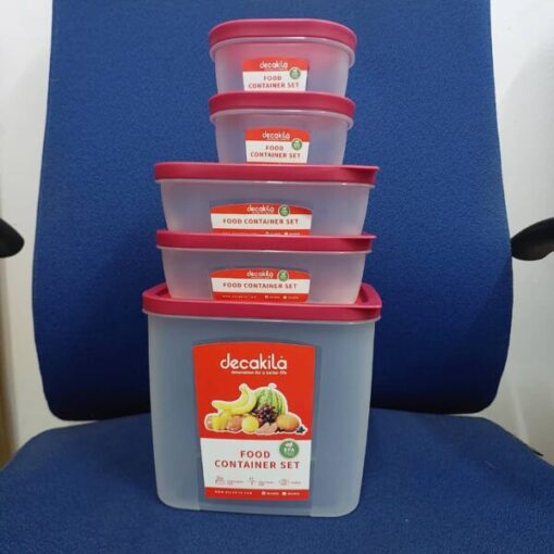 Decakila KMTT119R Set Of Food Container-5pieces