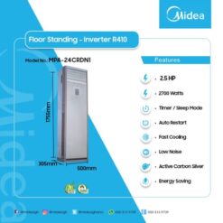 Alternative view of Midea 2.5hp Floor Standing Inverter R410 MPA-24CRDN1